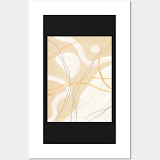 Abstract neutral artwork Posters and Art